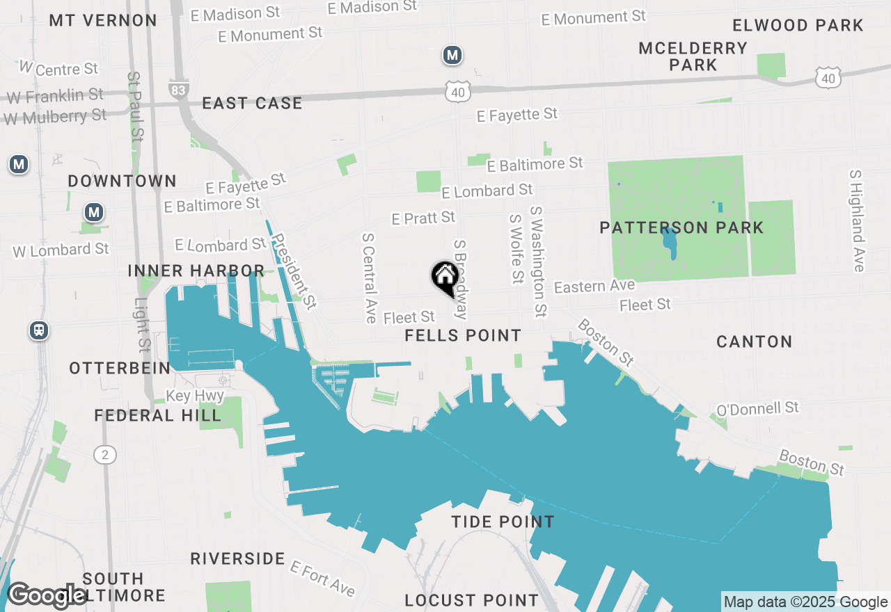 Map of 518 S Bethel Street, Baltimore, MD 21231