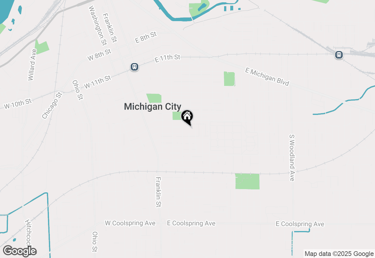 Map of 1125 Maple Street, Michigan City, IN 46360