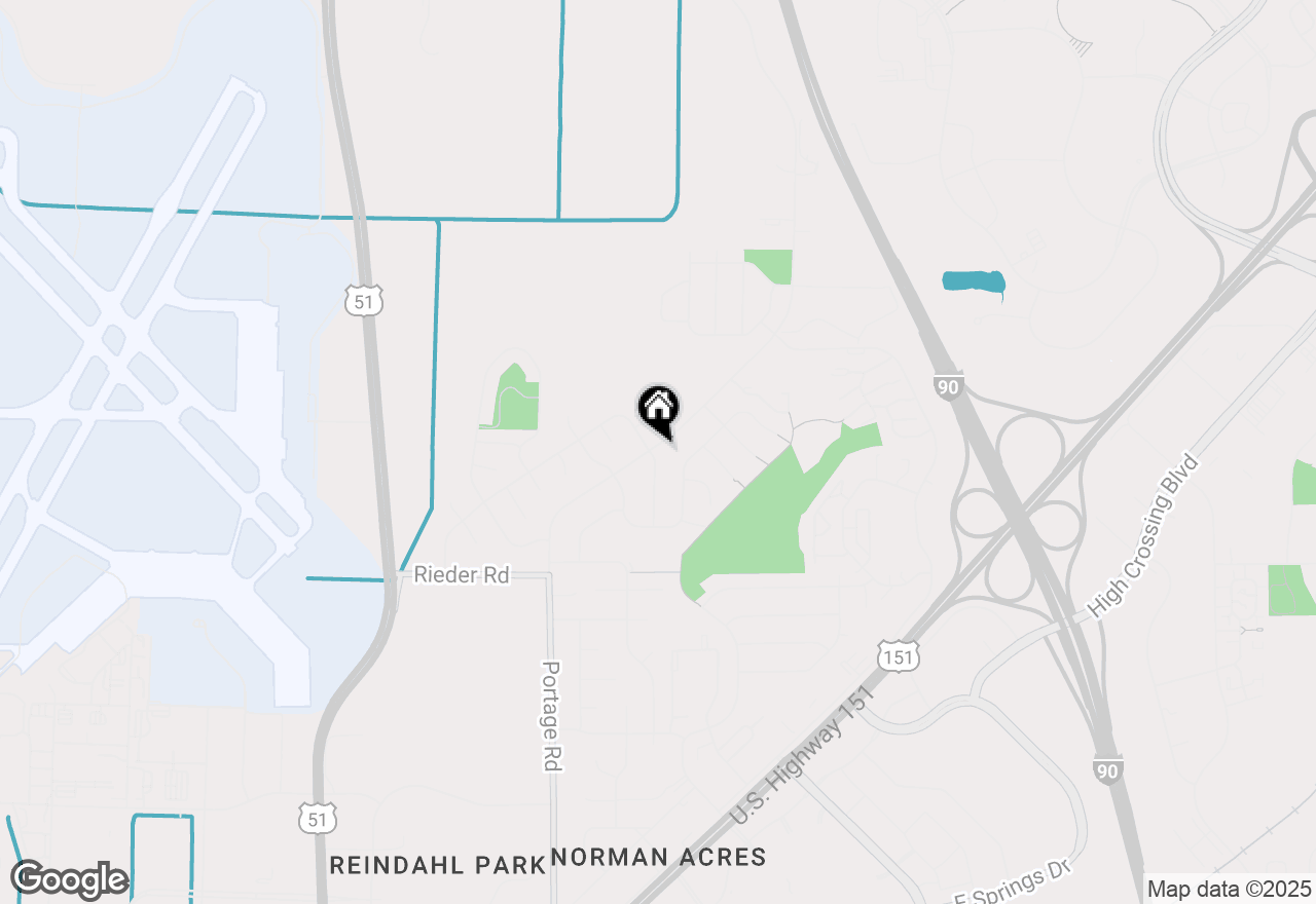 Map of 3521 Portage Road, Madison, WI 53704