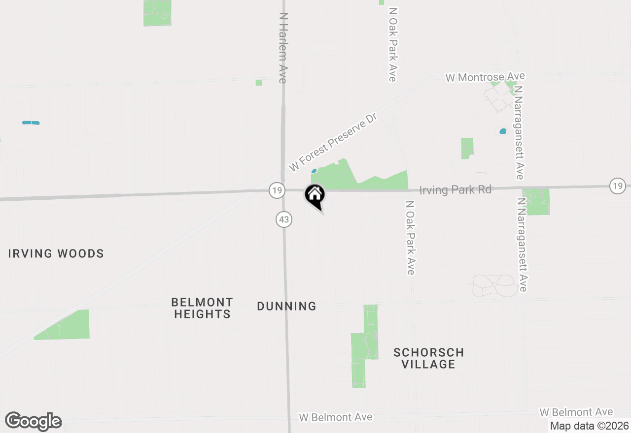 Map of 3907 N Nottingham Avenue, Chicago, IL 60634