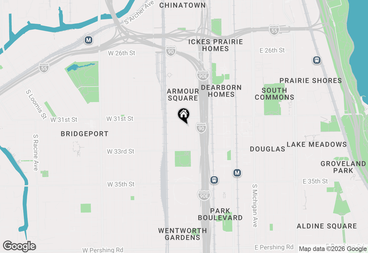 Map of 3133 S Princeton Avenue #3, Chicago, IL 60616