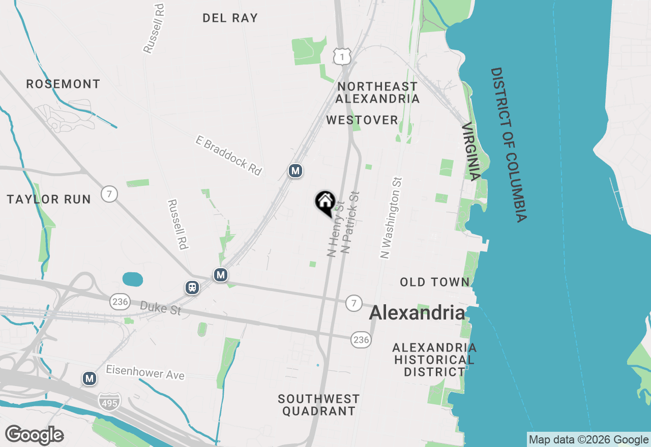 Map of 525 N Fayette Street #616, Alexandria, VA 22314