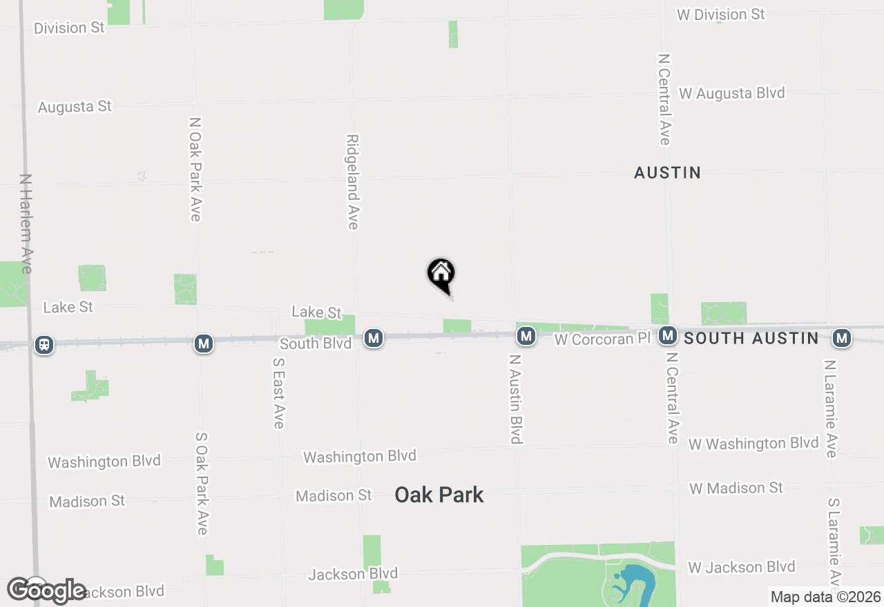 Map of 134 N Lombard Avenue, Oak Park, IL 60302