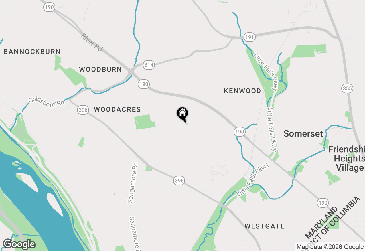 Map of 5625 Ogden Road, Bethesda, MD 20816