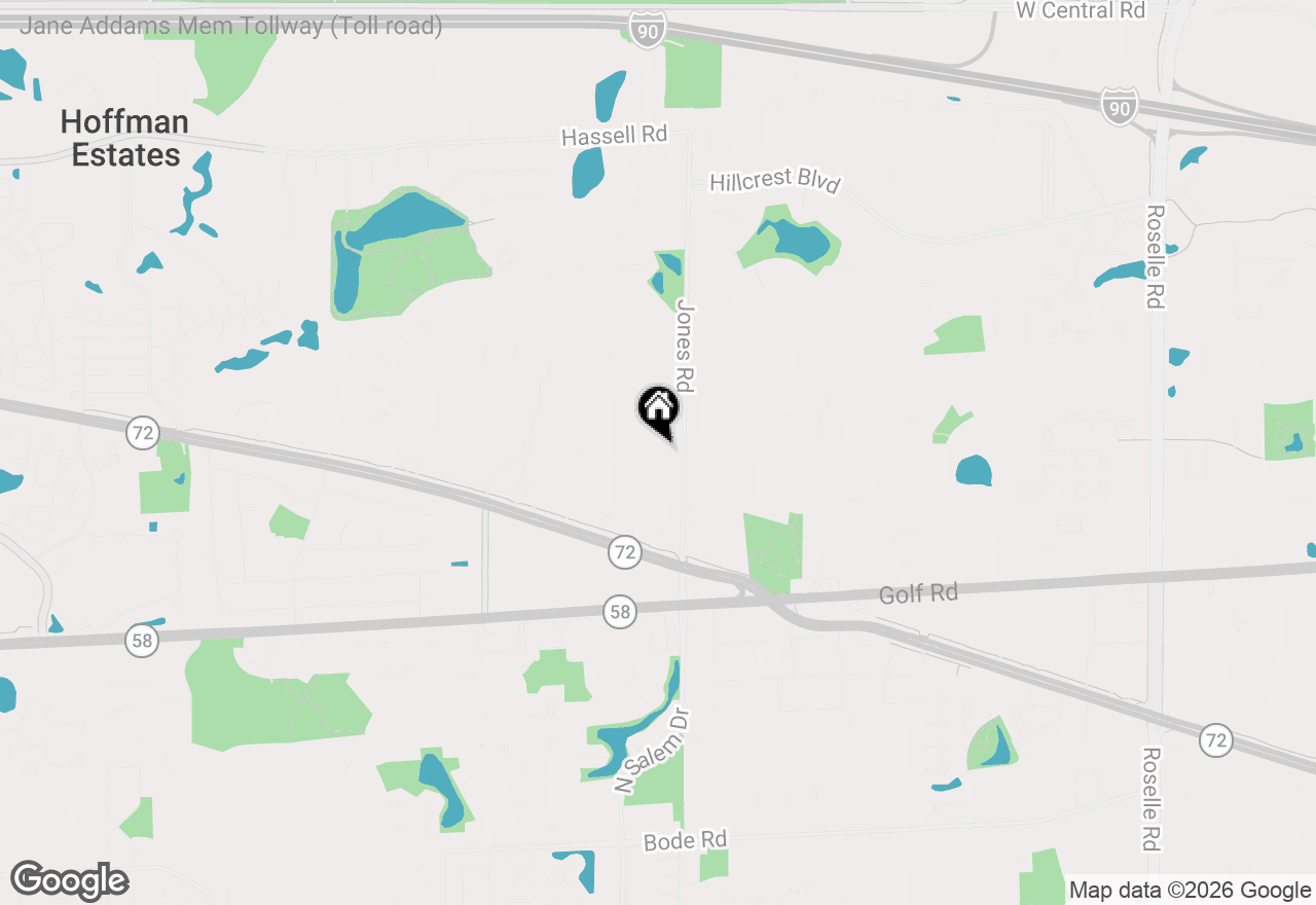 Map of 1418 Bladon Road, Schaumburg, IL 60195