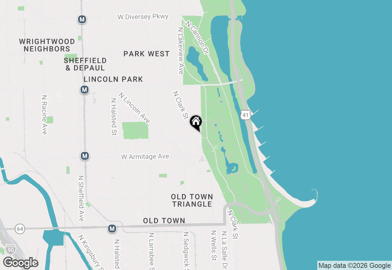 Map of 2107 N Clark Street, Chicago, IL 60614