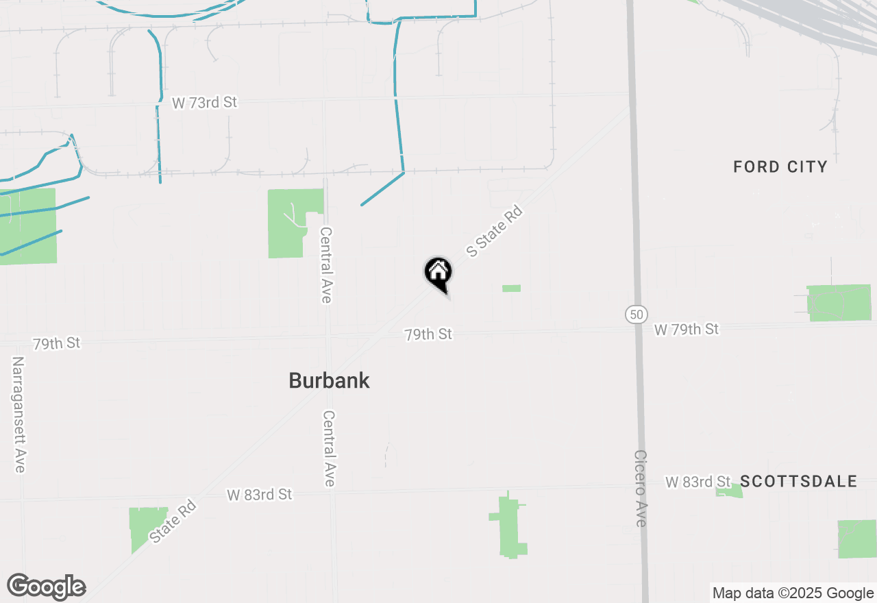Map of 7810 S Lockwood Avenue, Burbank, IL 60459