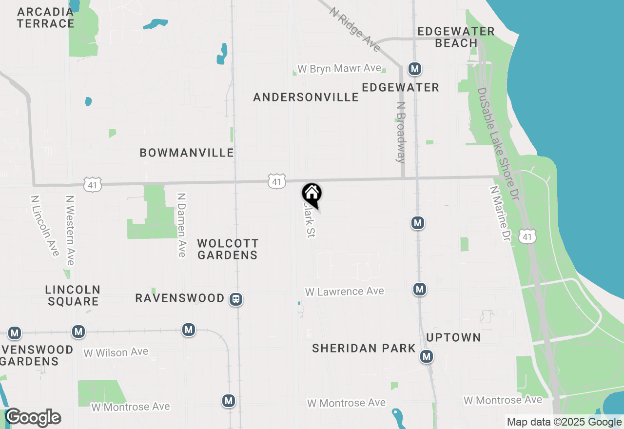 Map of 5051 N Clark Street #2S, Chicago, IL 60640