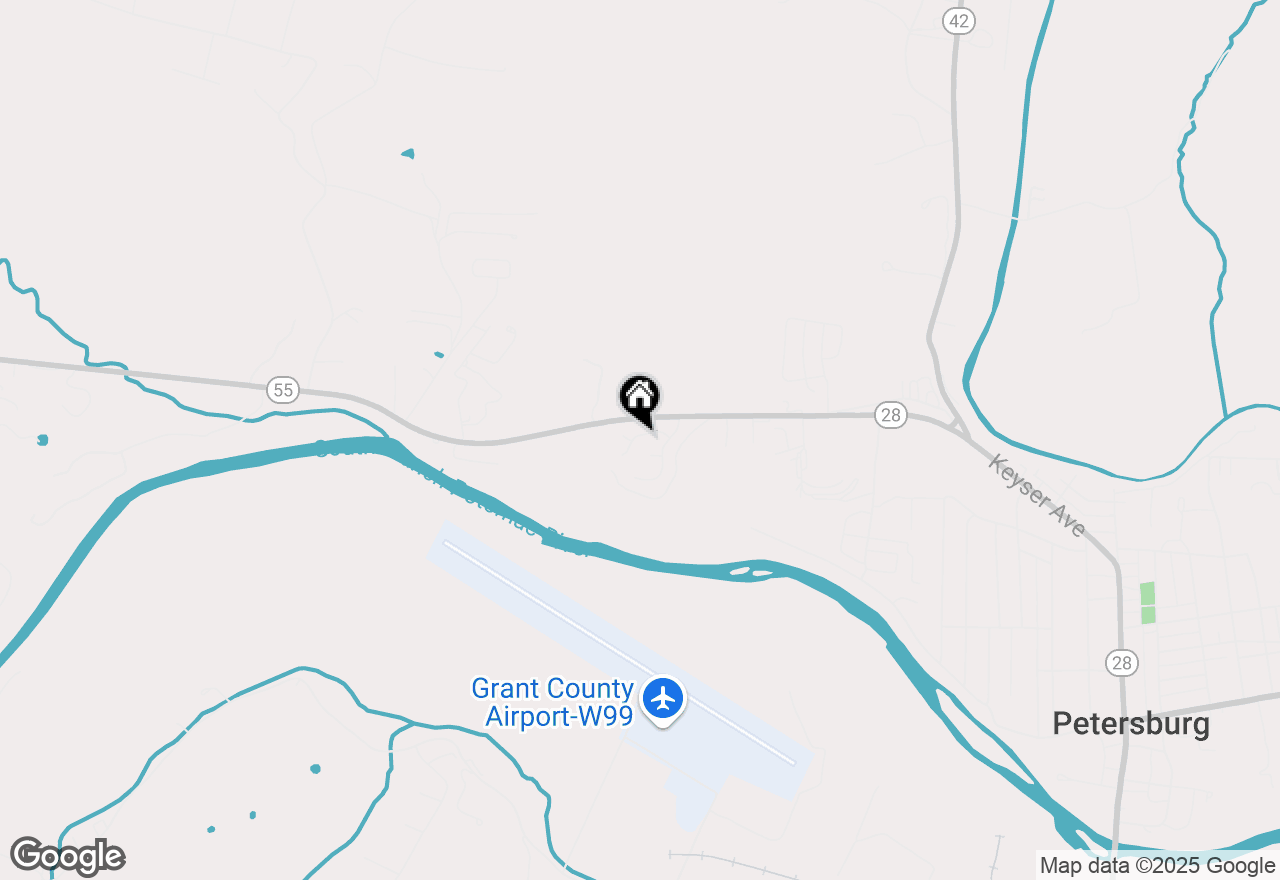 Map of 81 Sunset Drive, Petersburg, WV 26847