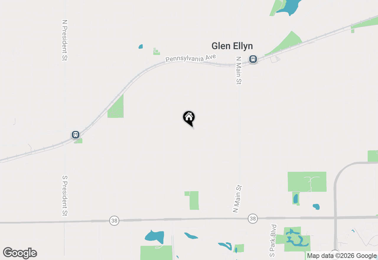 Map of (Address confidential), Glen Ellyn, Illinois 60137
