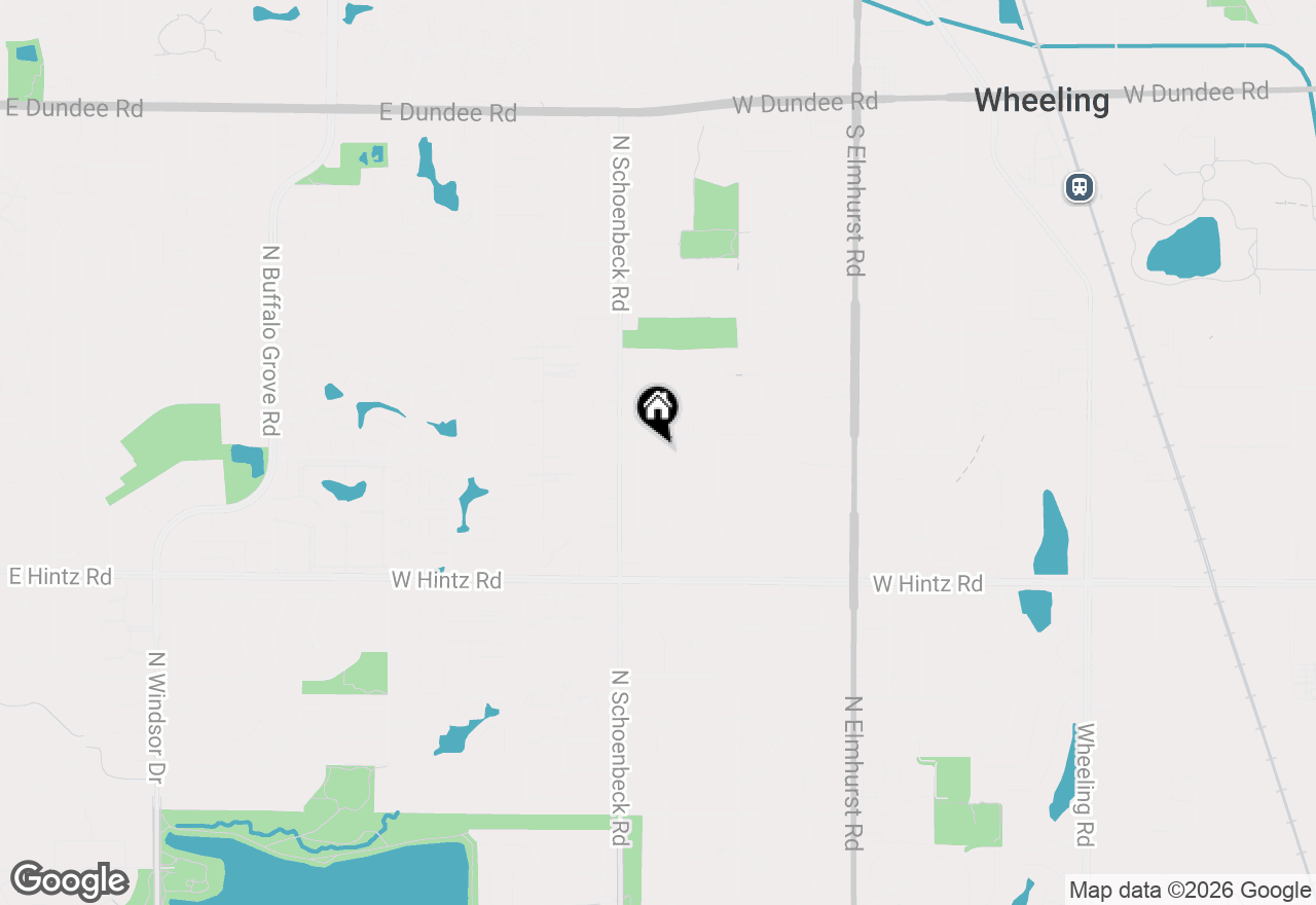 Map of 580 Sycamore Lane, Wheeling, IL 60090