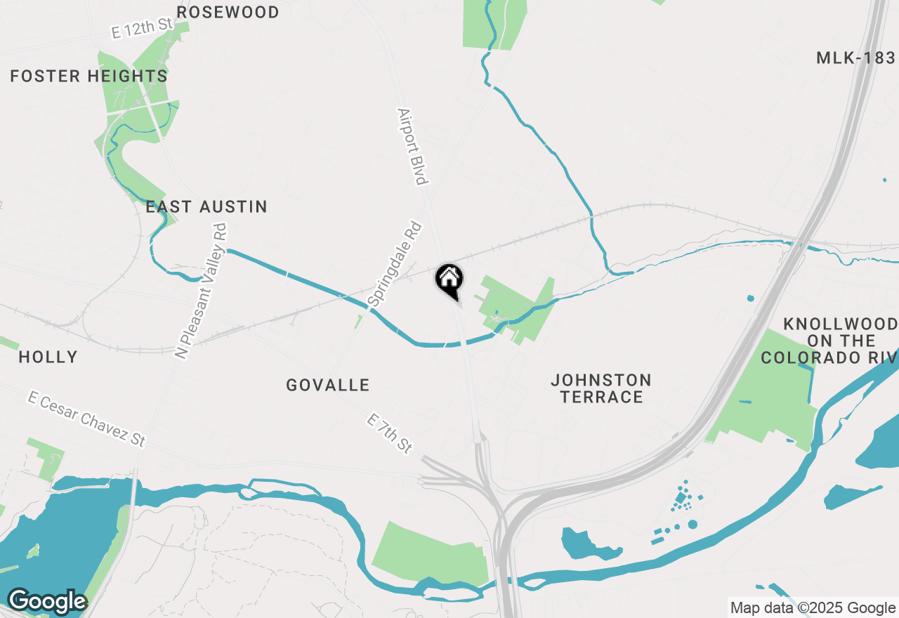 Map of 1007 Gullett St, Austin, TX 78702