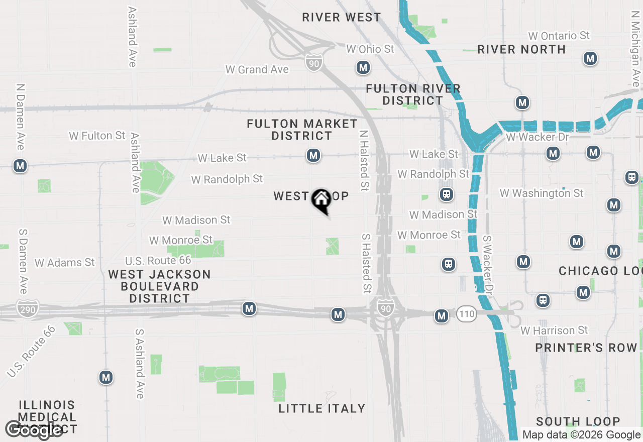 Map of 939 W Madison Street #504, Chicago, IL 60607