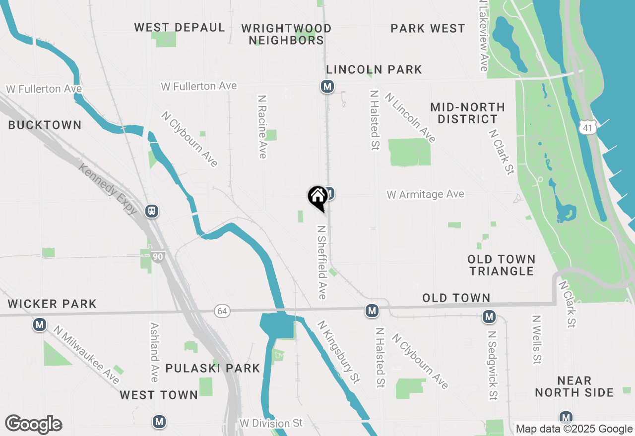 Map of 1920 N Sheffield Avenue #A, Chicago, IL 60614