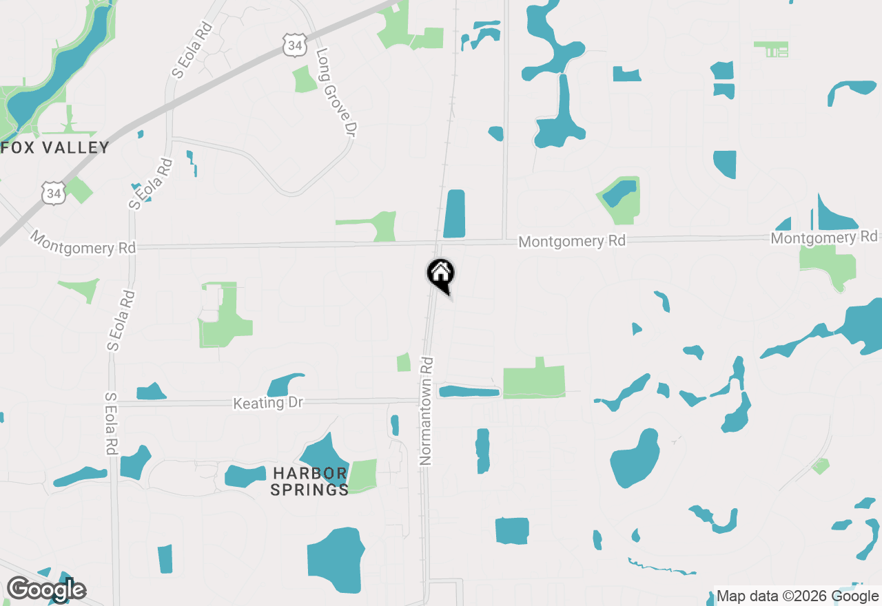 Map of 1424 Normantown Road, Naperville, IL 60564
