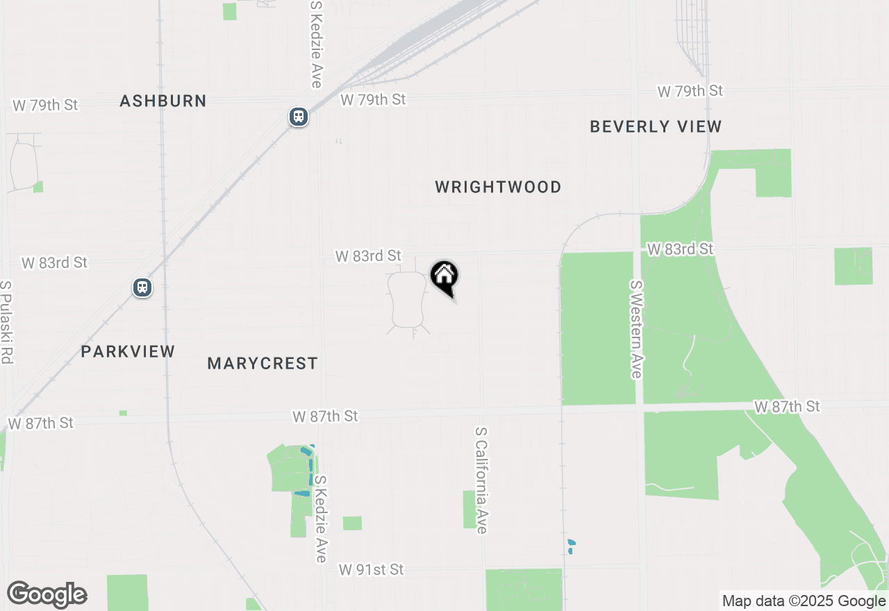 Map of 2856 W 84th Place, Chicago, IL 60652