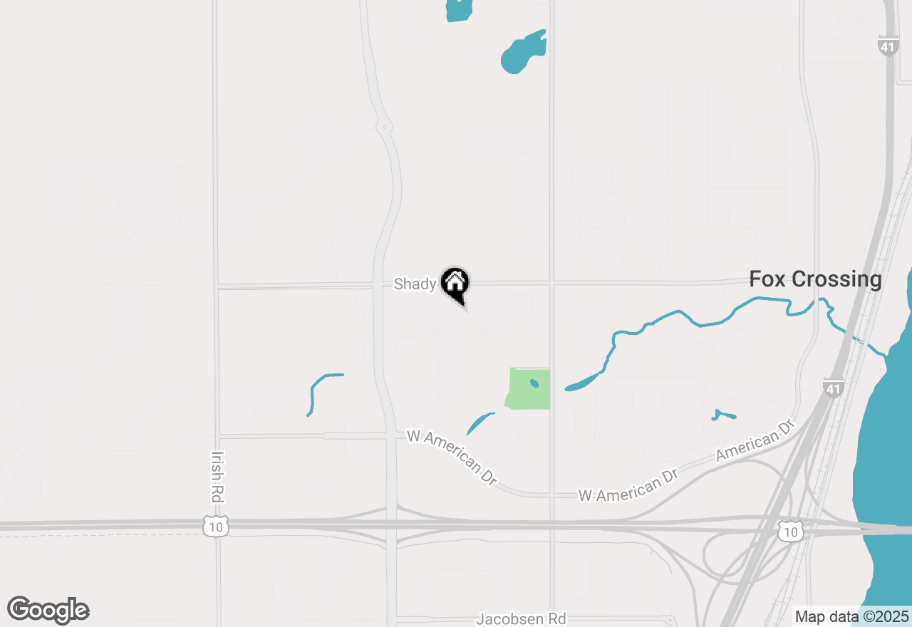 Map of 1288 Whippletree Lane, Neenah, WI 54956