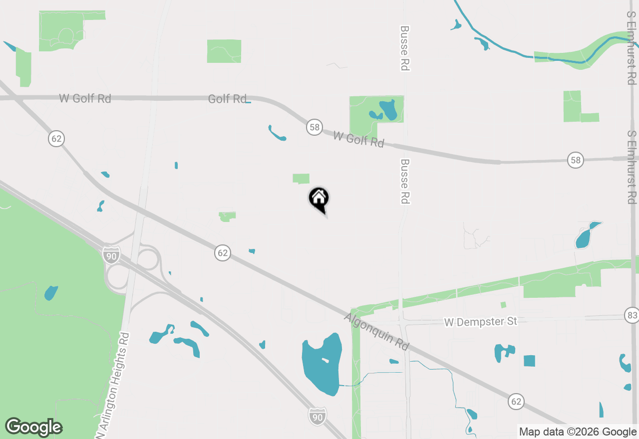 Map of 1826 W Catalpa Lane, Mount Prospect, IL 60056