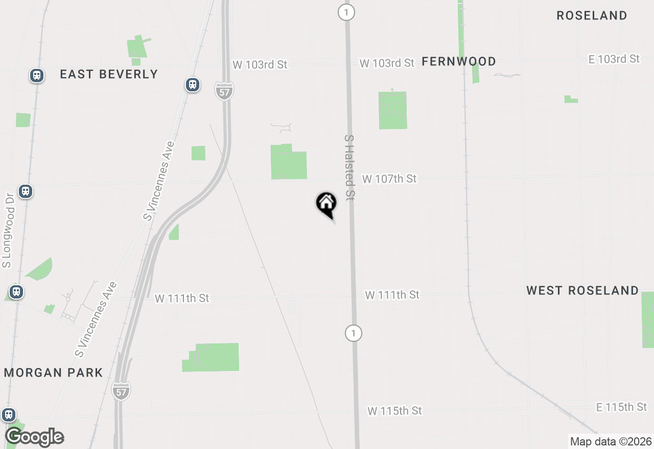 Map of 10835 S Peoria Street, Chicago, IL 60643