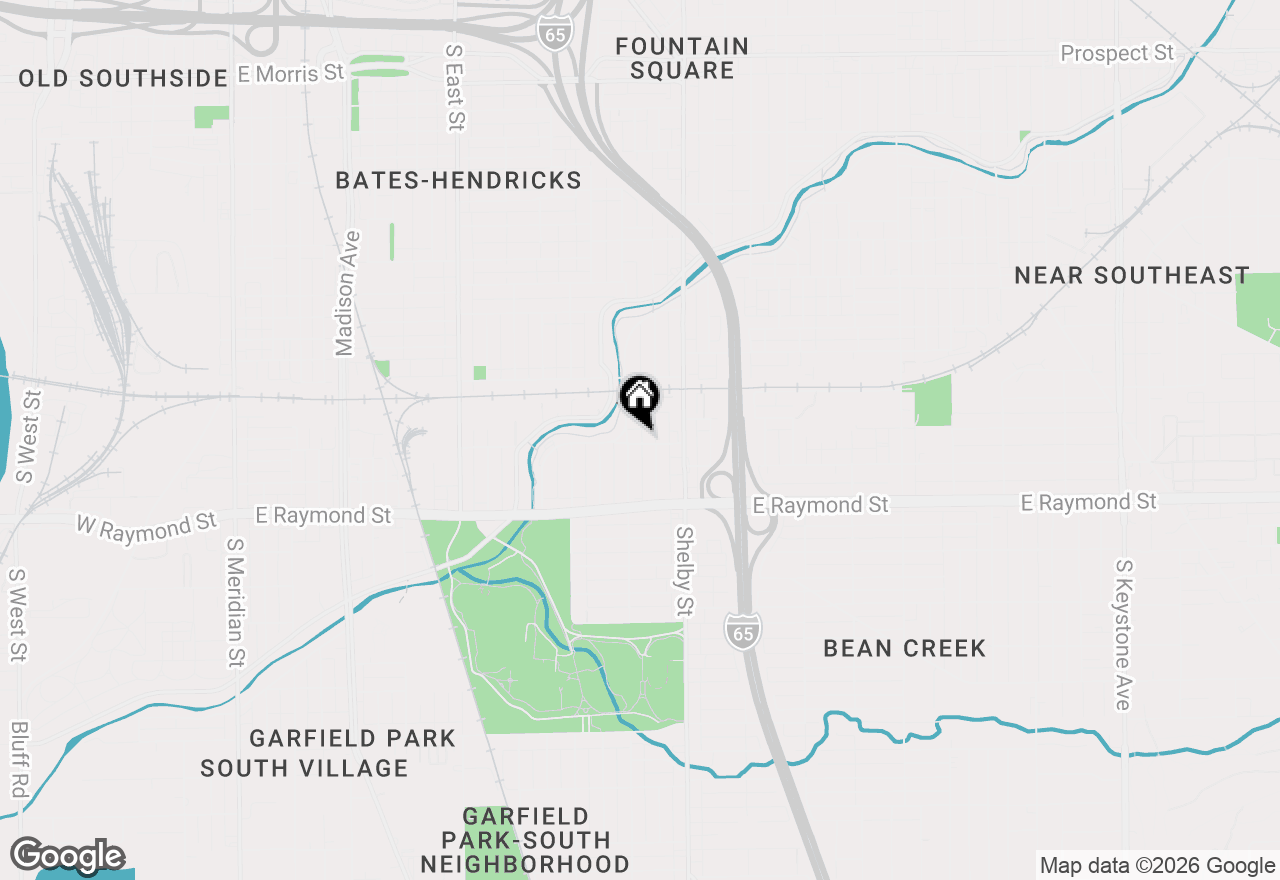 Map of 1014 E Legrande Avenue, Indianapolis, IN 46203