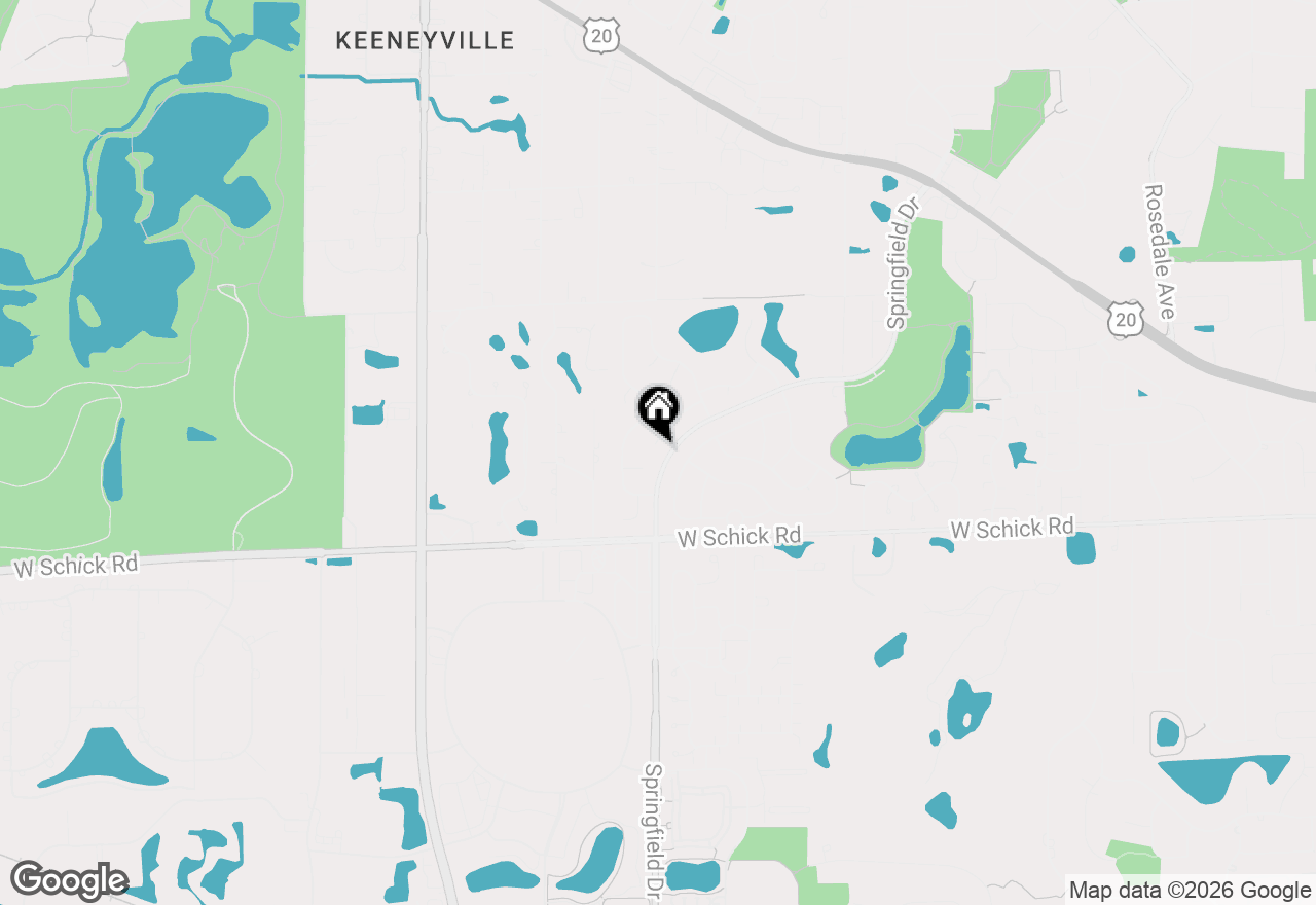 Map of 129 N Windsor Circle, Bloomingdale, IL 60108