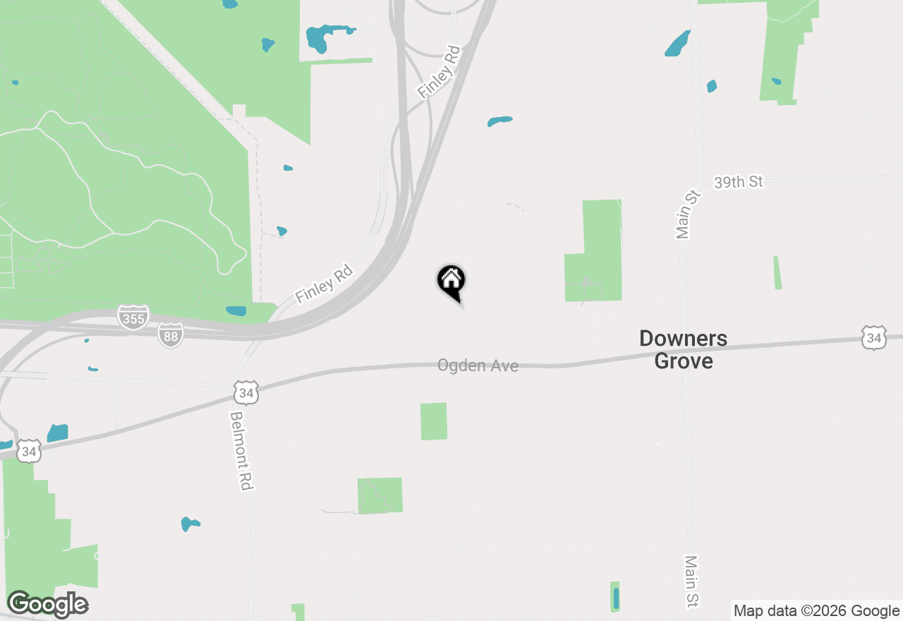 Map of 1108 Carol Street, Downers Grove, IL 60515