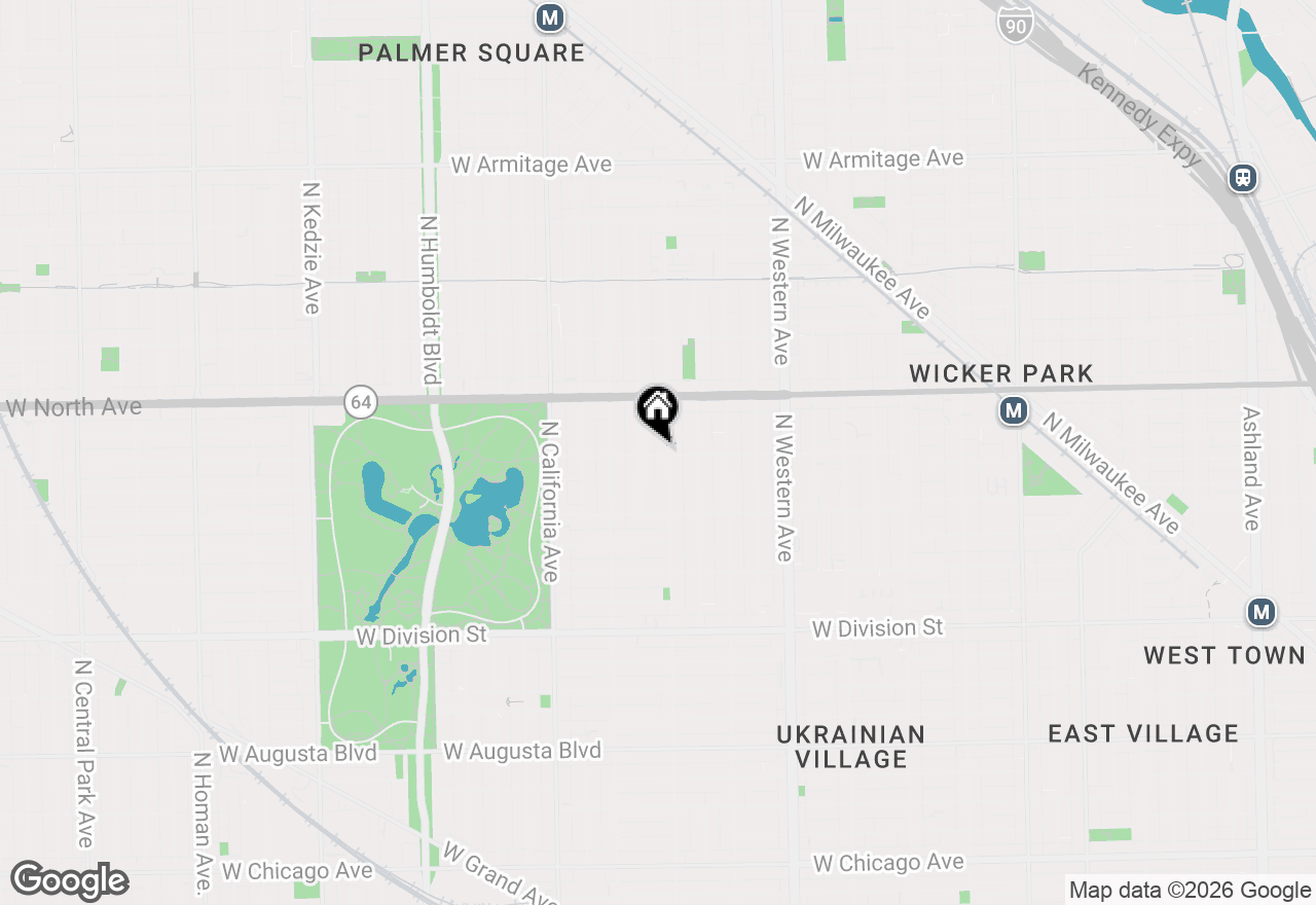 Map of 2608 W Le Moyne Street #3, Chicago, IL 60622