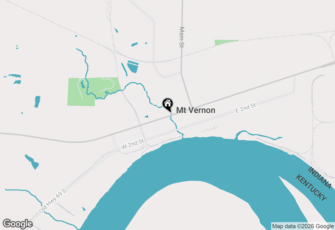 Map of 407 W Fourth Street, Mount Vernon, IN 47620