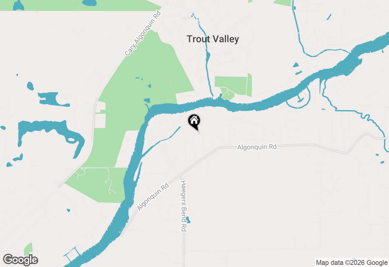 Map of 9706 Fox Shores Drive, Algonquin, IL 60102