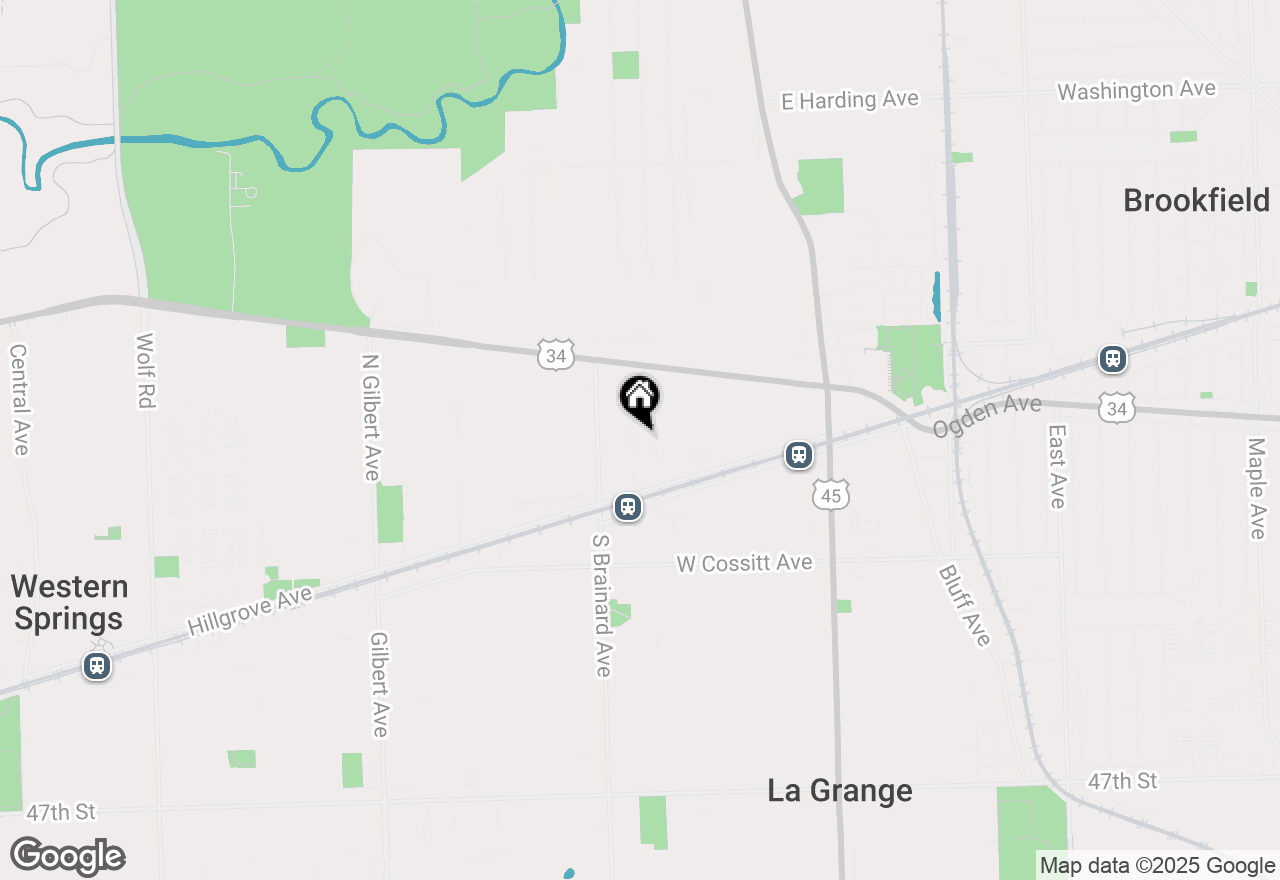 Map of 47 N Stone Avenue, La Grange, IL 60525