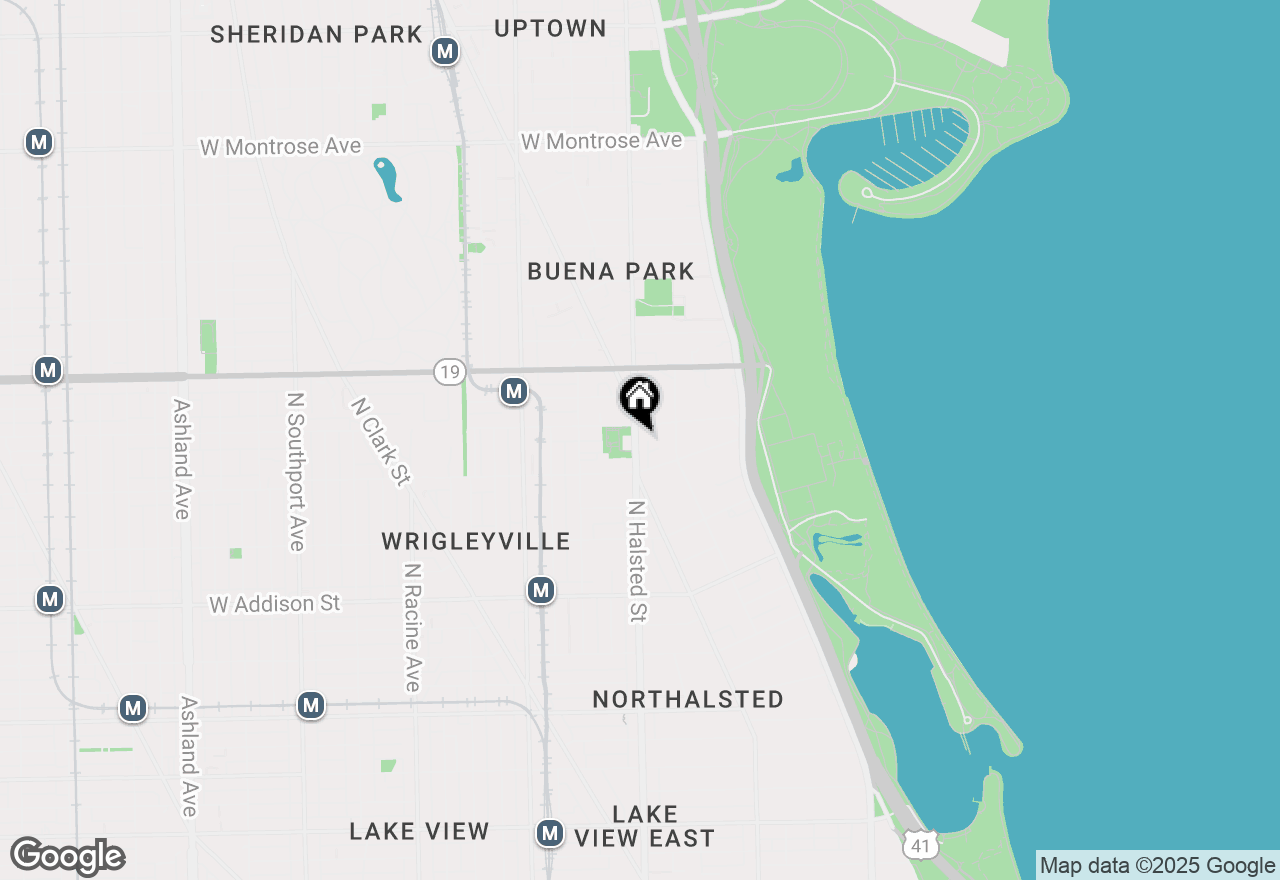 Map of 3833 N Broadway Street #421, Chicago, IL 60613
