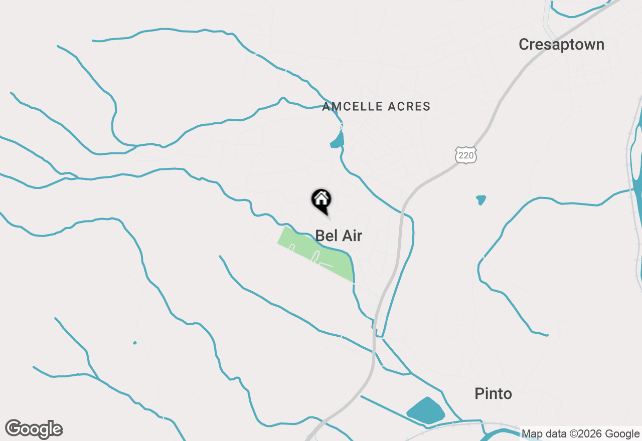 Map of 15609 Westwood Road Sw, Cresaptown, MD 21502