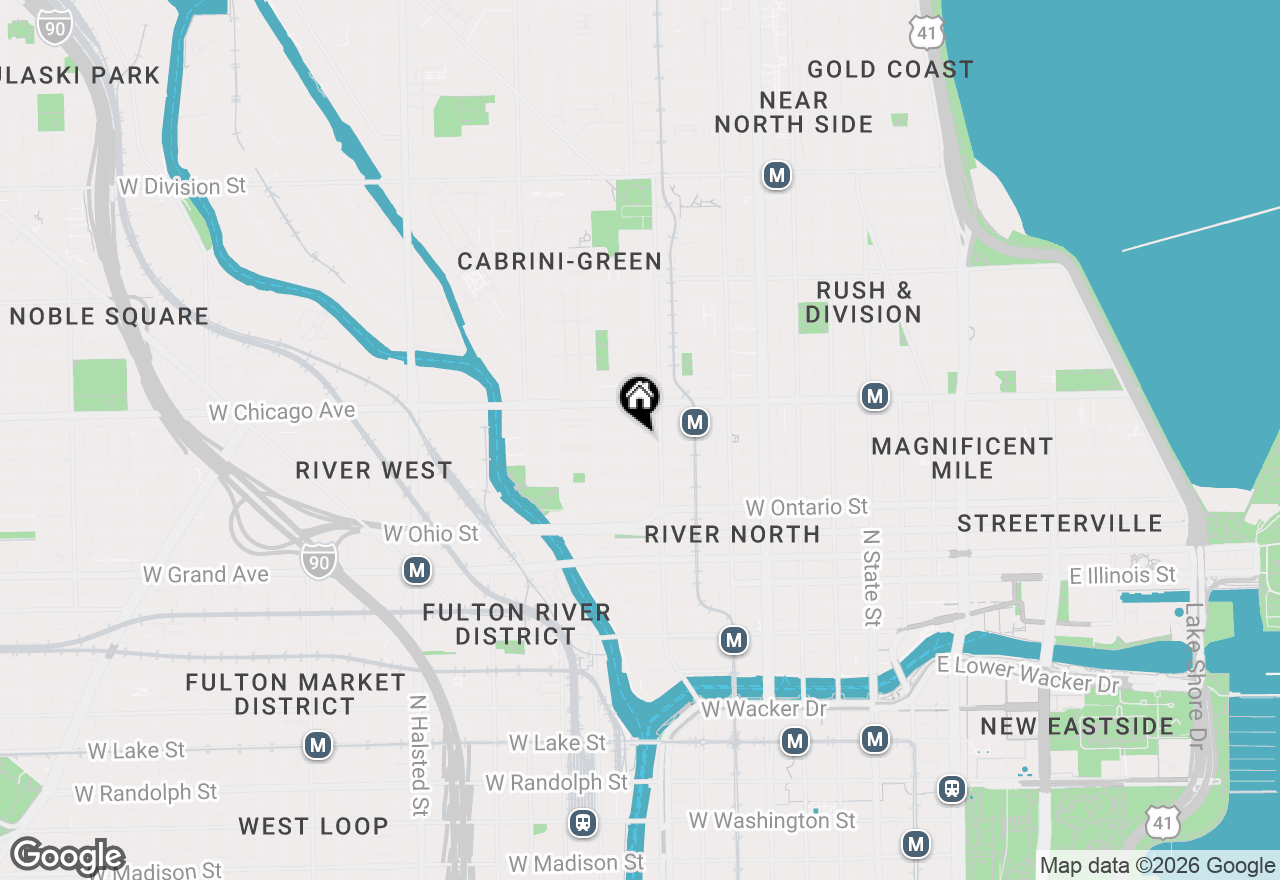 Map of 361 W Superior Street #B, Chicago, IL 60654