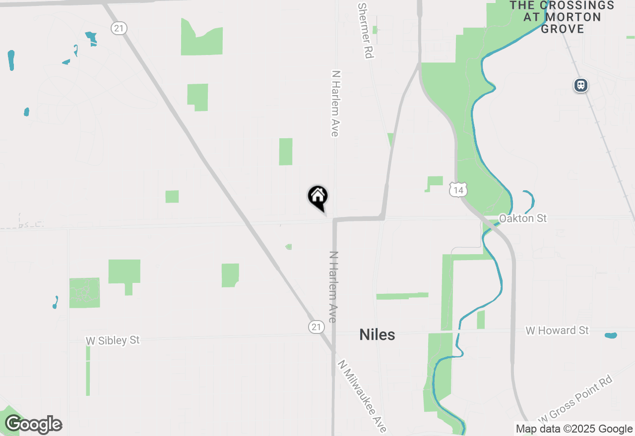 Map of 7232 W Oakton Street, Niles, IL 60714