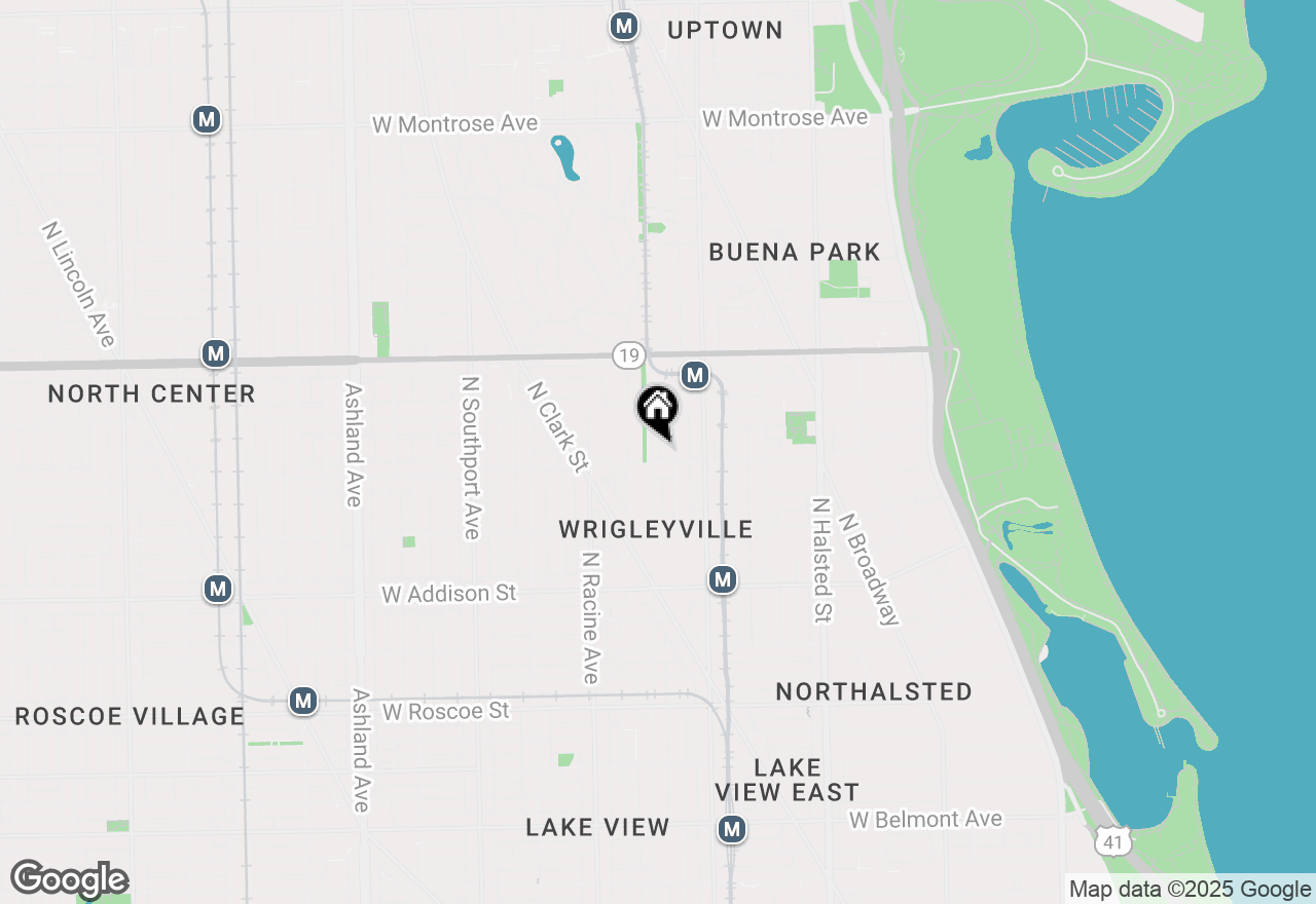 Map of 3809 N Alta Vista Terrace, Chicago, IL 60613