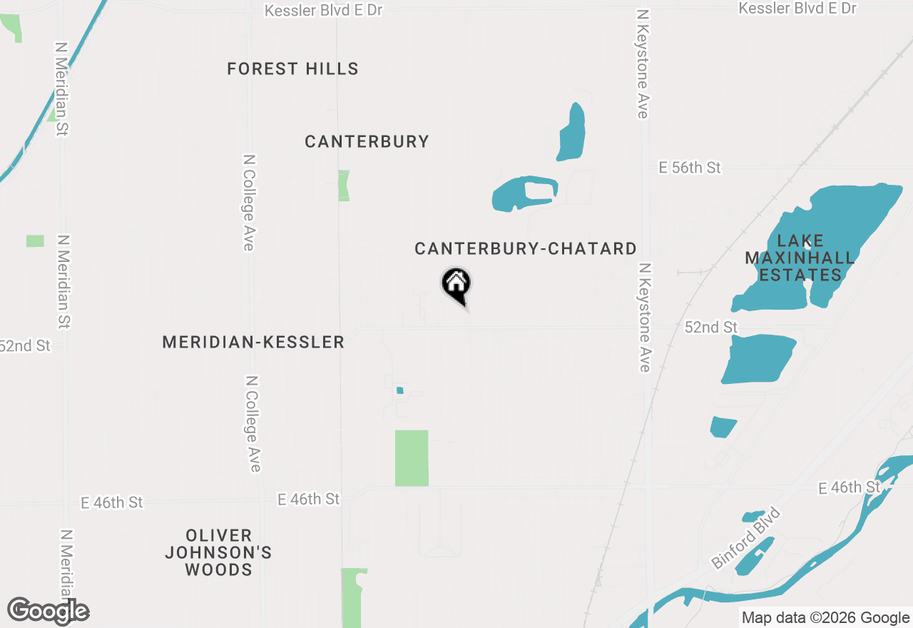 Map of 5211 Rosslyn Avenue, Indianapolis, IN 46220