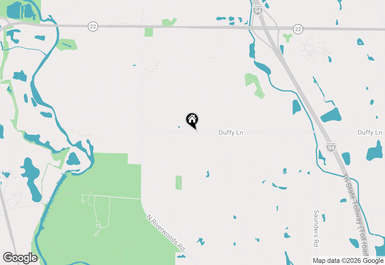 Map of 2955 Duffy Lane, Riverwoods, IL 60015