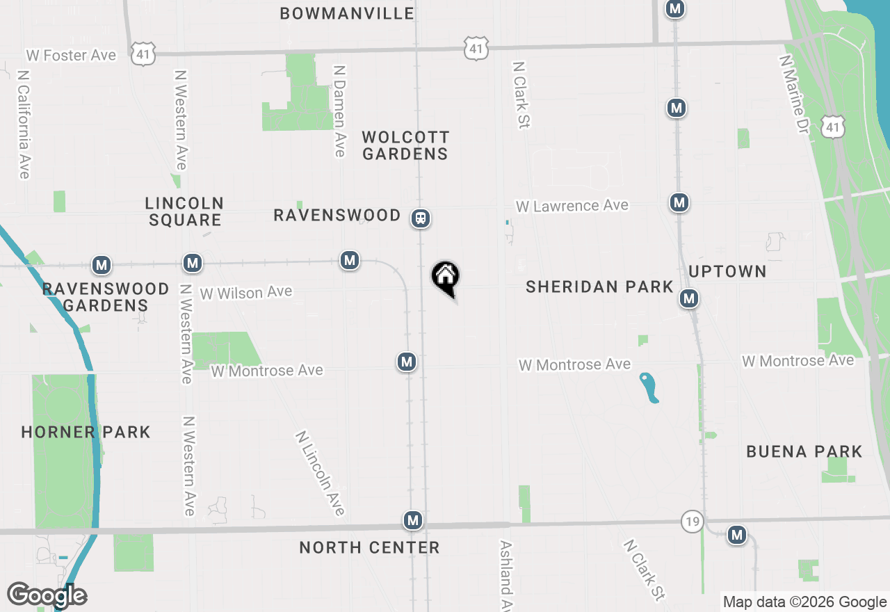 Map of (Address confidential), Chicago, Illinois 60640