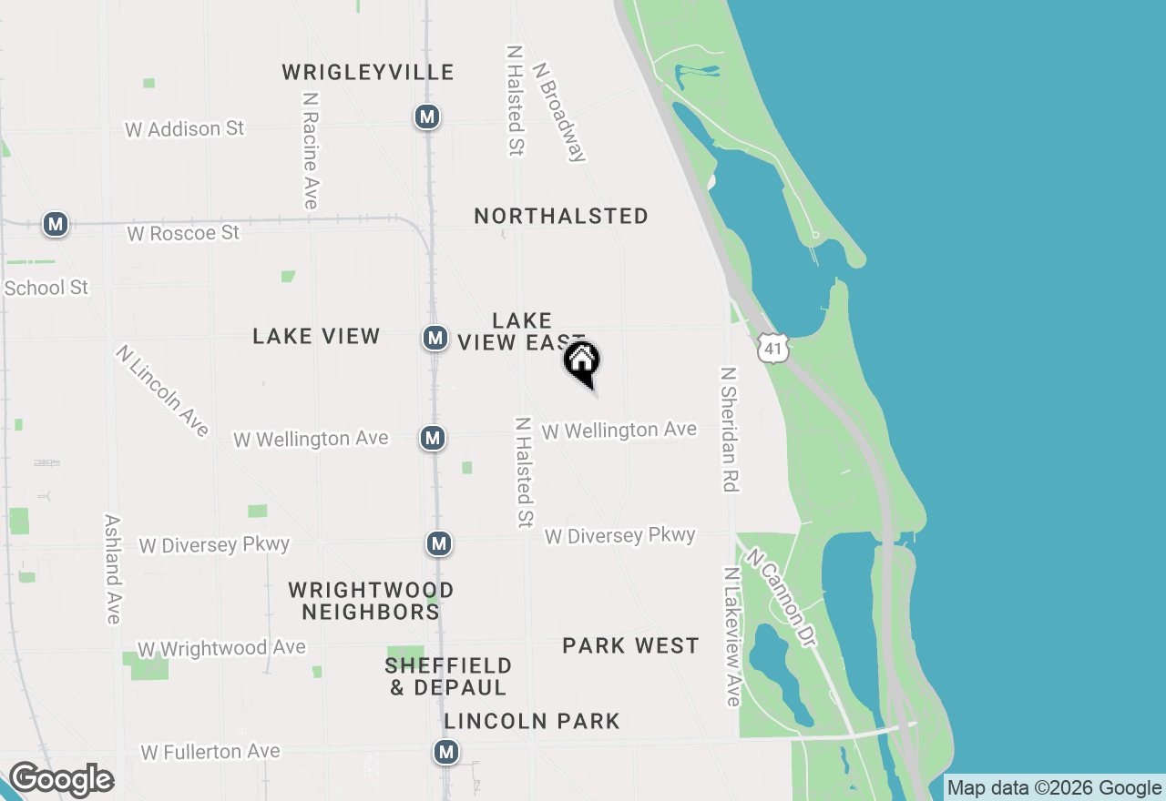 Map of 653 W Barry Avenue #1S, Chicago, IL 60657