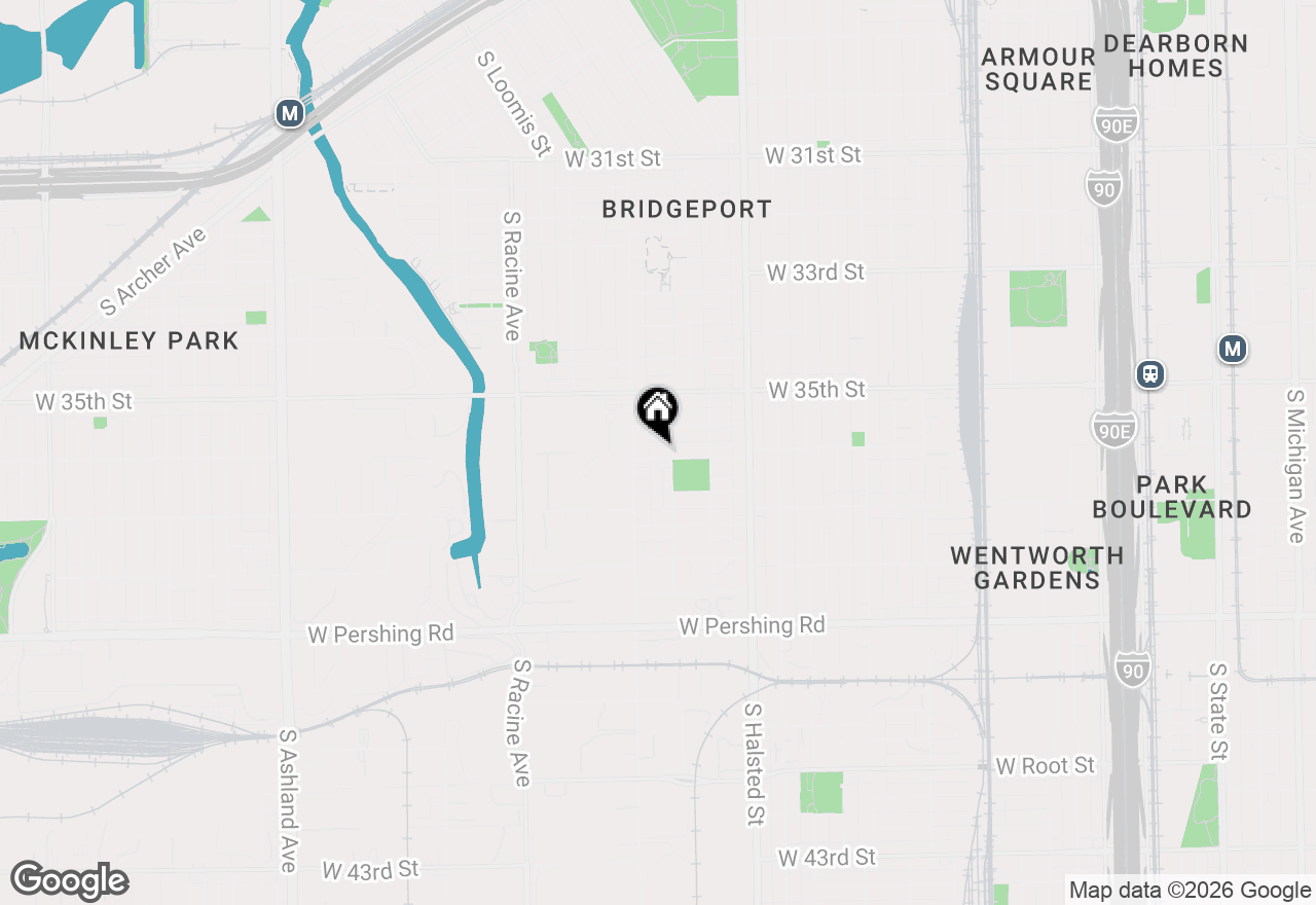 Map of 956 W 36th Street, Chicago, IL 60609