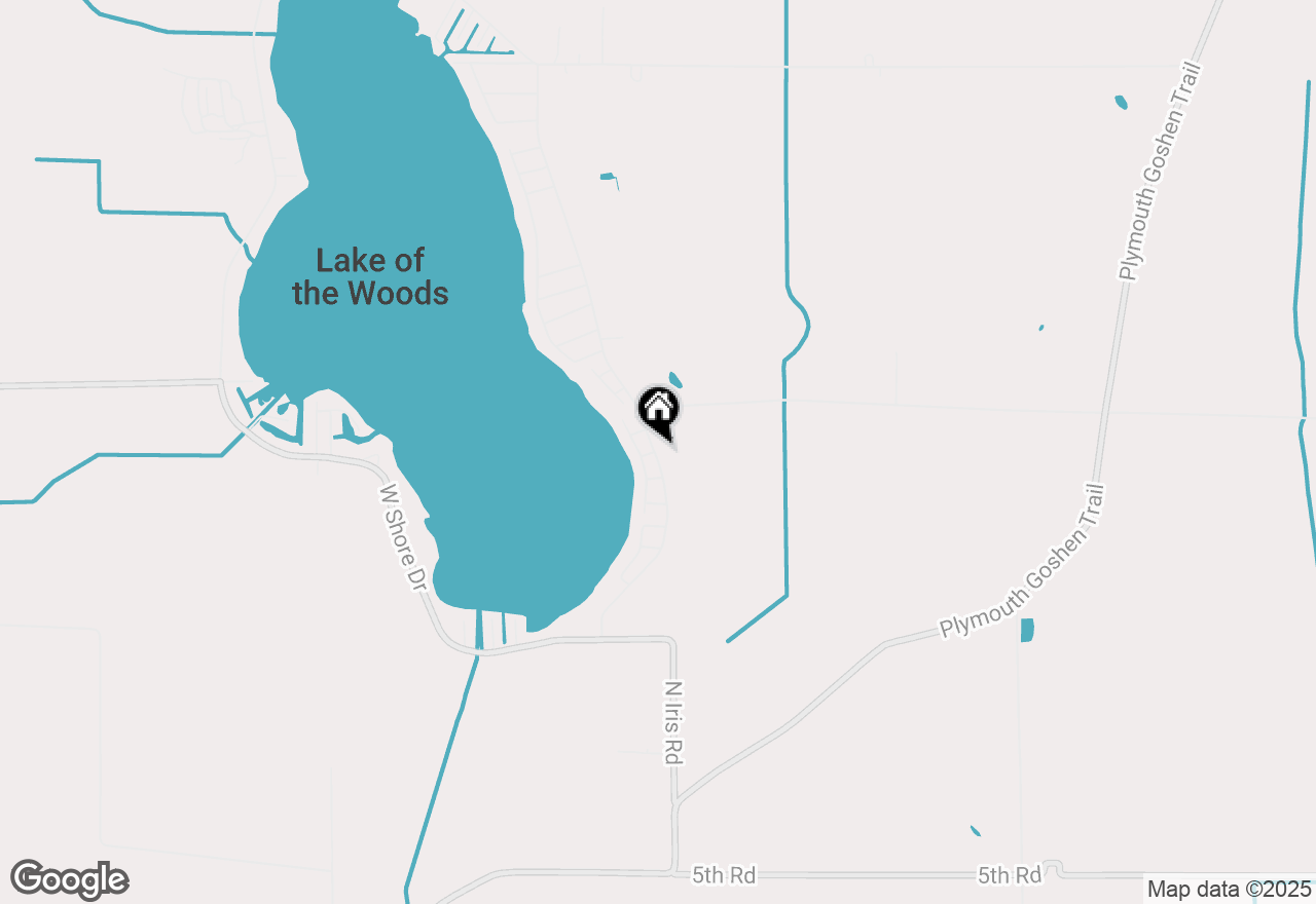 Map of 2729 E Shore Drive, Bremen, IN 46506