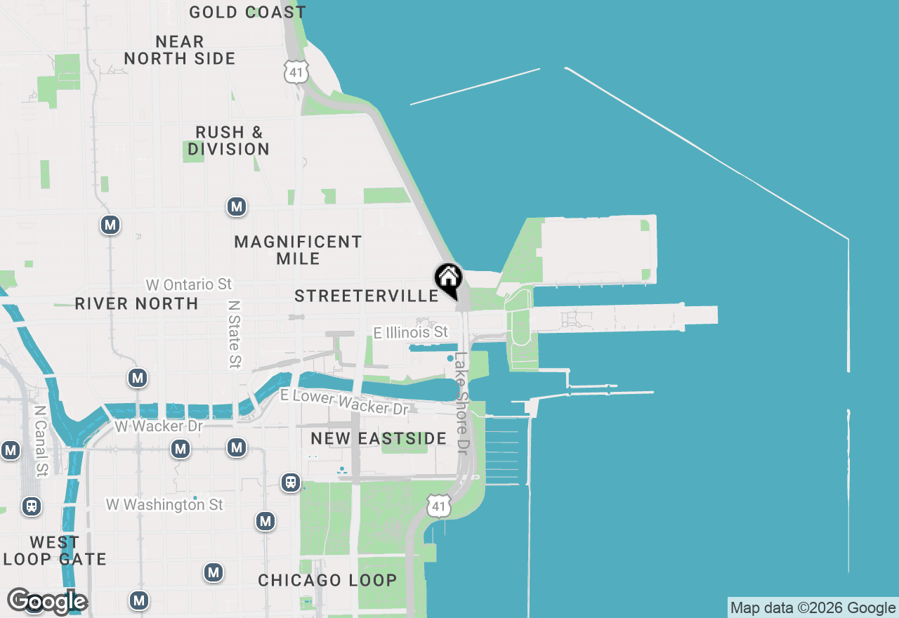 Map of 530 N Lake Shore Drive #1205, Chicago, IL 60611