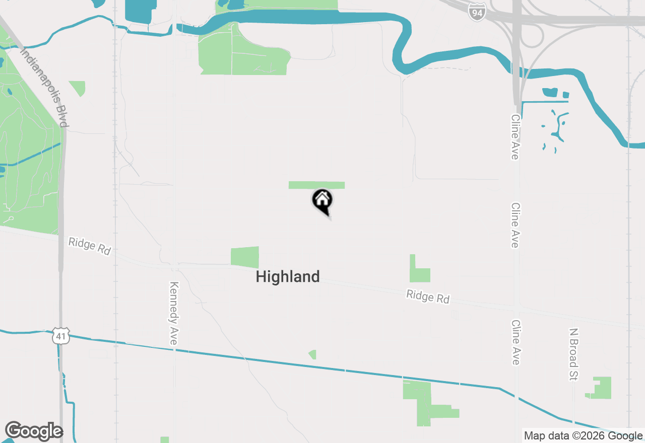Map of 3310 Garfield Avenue, Highland, IN 46322