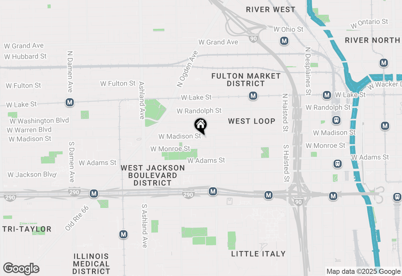 Map of 1247 W Madison Street #206, Chicago, IL 60607