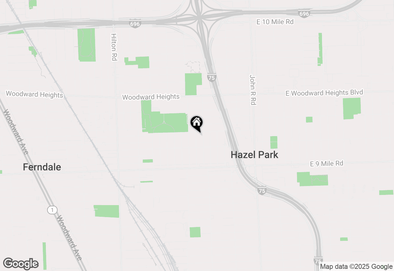 Map of 2148 Almont Street, Ferndale, MI 48220