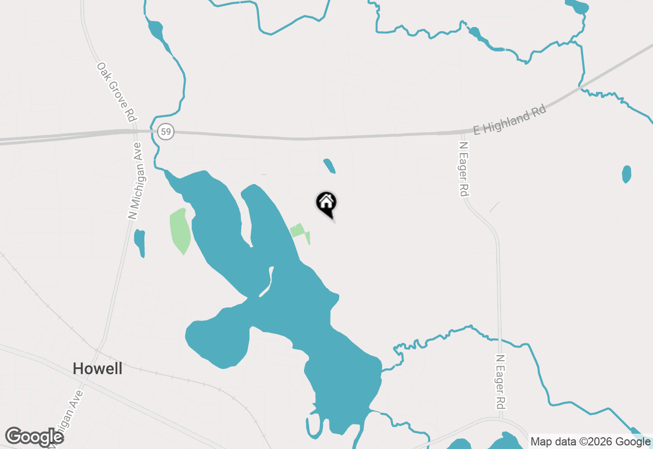 Map of 2250 Eads Place, Howell, MI 48843