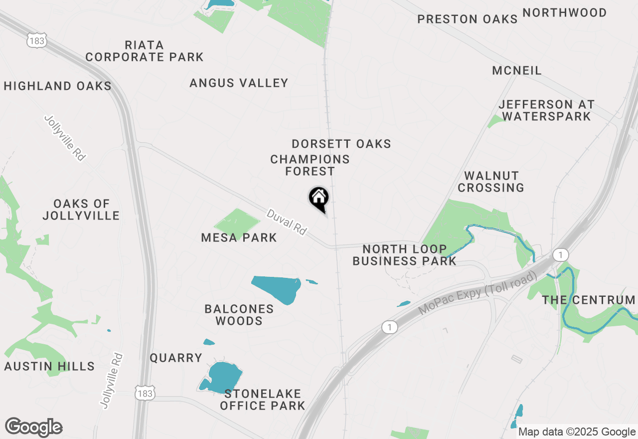 Map of 4413 Whispering Valley Dr #B, Austin, TX 78727