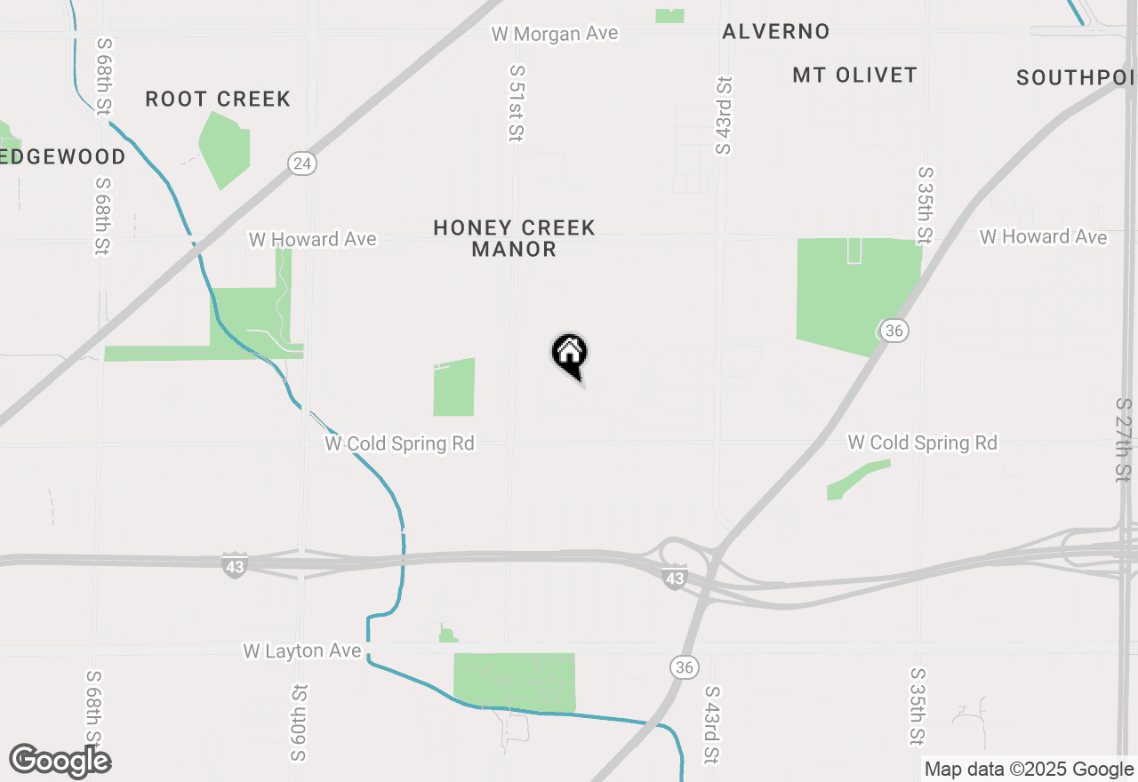 Map of 4901 W Maple Leaf Cir, Greenfield, WI 53220