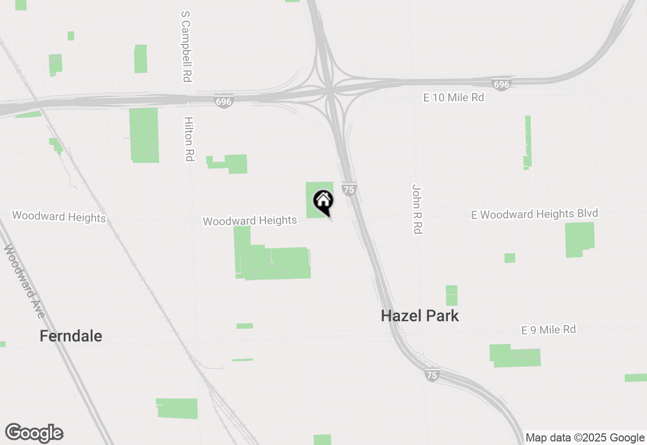 Map of 2420 Woodward Heights, Ferndale, MI 48220