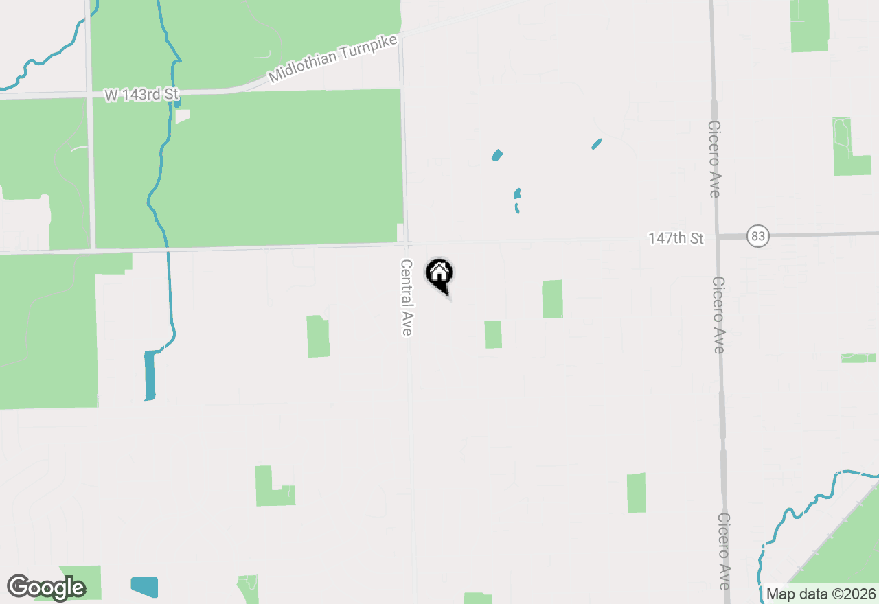 Map of 14817 El Vista Avenue, Oak Forest, IL 60452